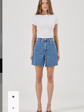 ROLLA’S Mirage High-Rise Denim Shorts in Blue -  size 31